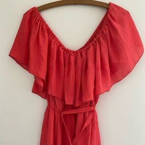 Mini, of shoulder dress